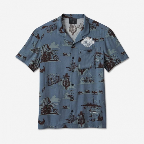 남성 스터지스 알로하 반팔셔츠