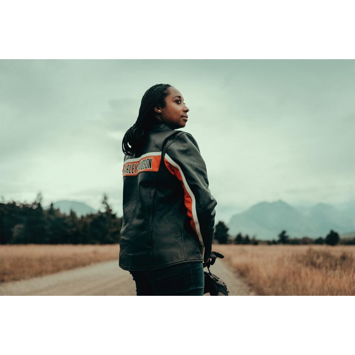 여성 HD 트렌튼 라이딩 가죽재킷