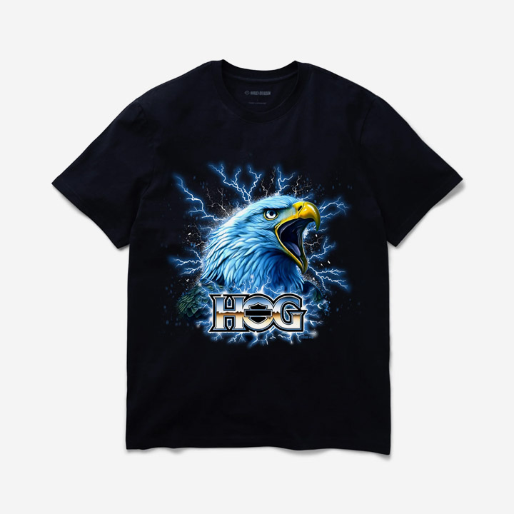 [LIMITED] 남성 일렉트릭 이글 HOG&reg; 반팔 티셔츠