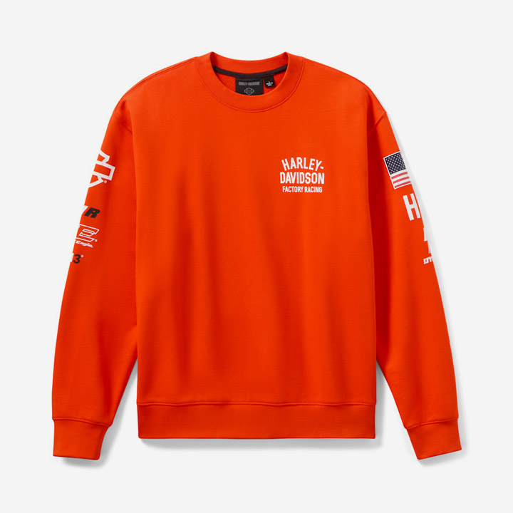[LIMITED] 남성 팩토리 레이싱 패스트 조니 크루넥 맨투맨 ORANGE