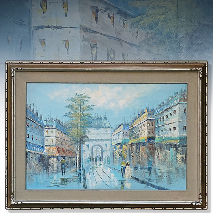 토머스(THOMAS) 런던 풍경화 엔틱 액자