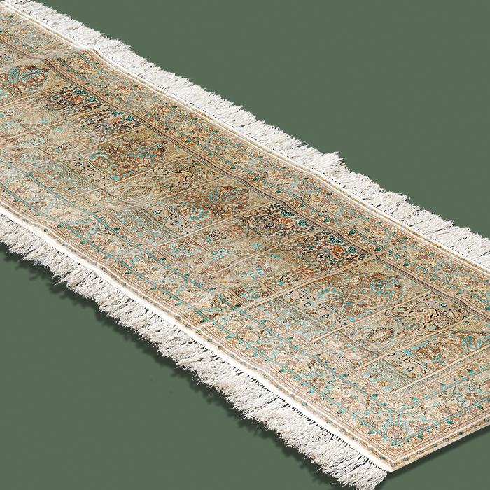 고급 페르시아 복도식 실크카페트(250x97cm)