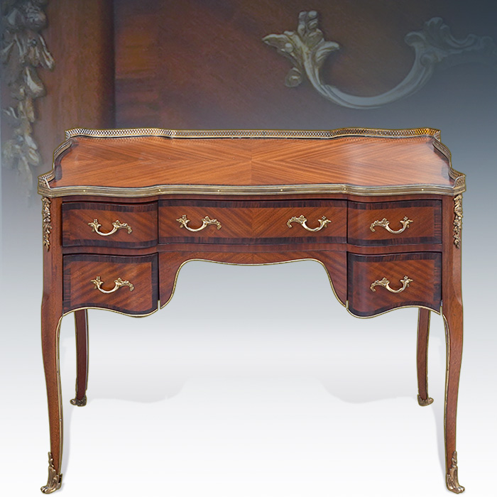앤틱 오르몰장식 프렌치 레이디 데스크