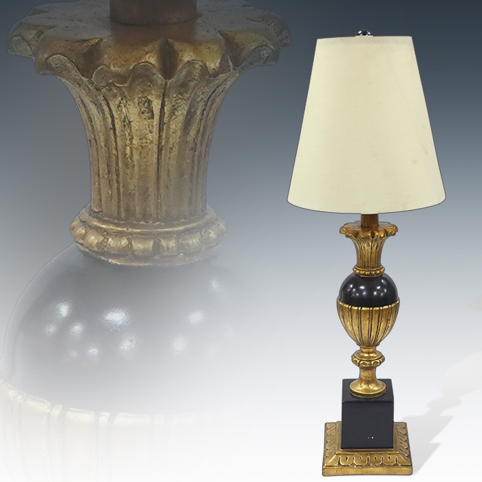 금장블랙 레진 높은 테이블램프