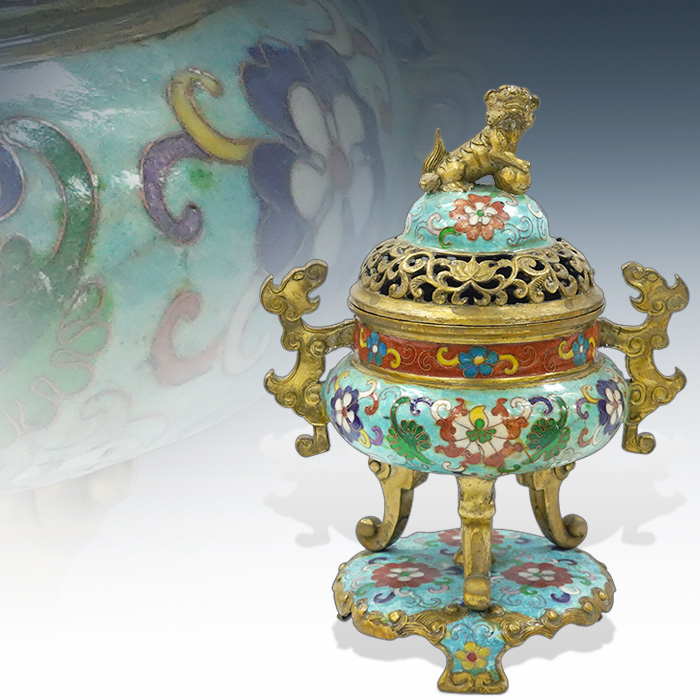 청동칠보 향로(24cm)