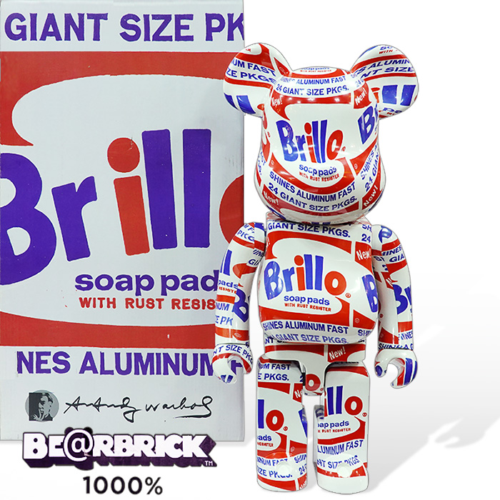 베어브릭 앤디 워홀 브릴로 1000%(미사용)