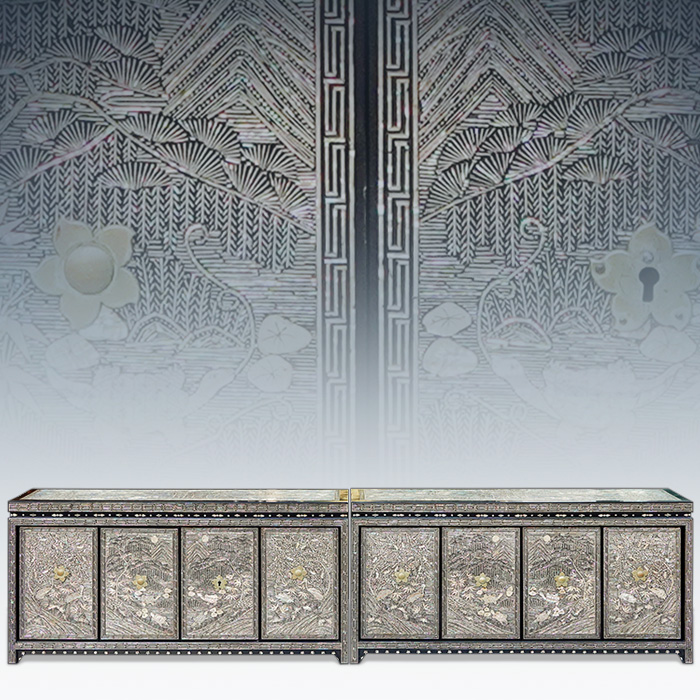 고가구 이조자개 문갑세트