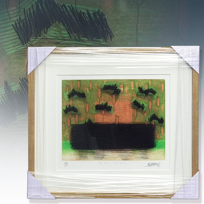 이종협 판화작품 River Story