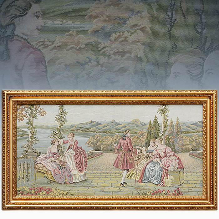 이태리산 타피스트리 코모호수의 여인들 금장액자