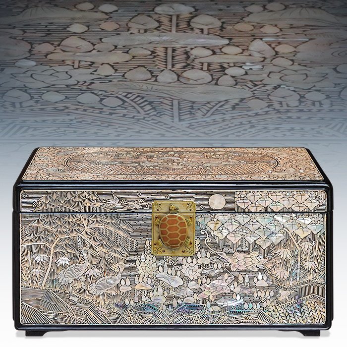 고급 이조자개함 보석함