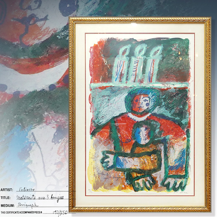 테오 토비아스 Mother With3 Candles 판화작품