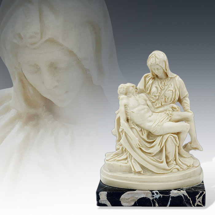 이태리산 미켈란젤로의 피에타 조각 장식품
