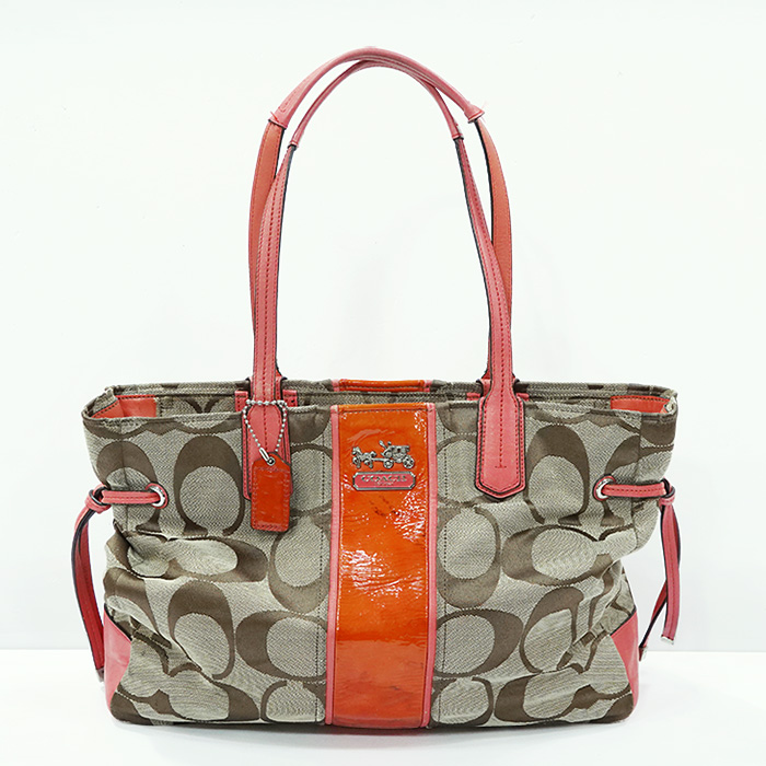 코치 패브릭 숄더백