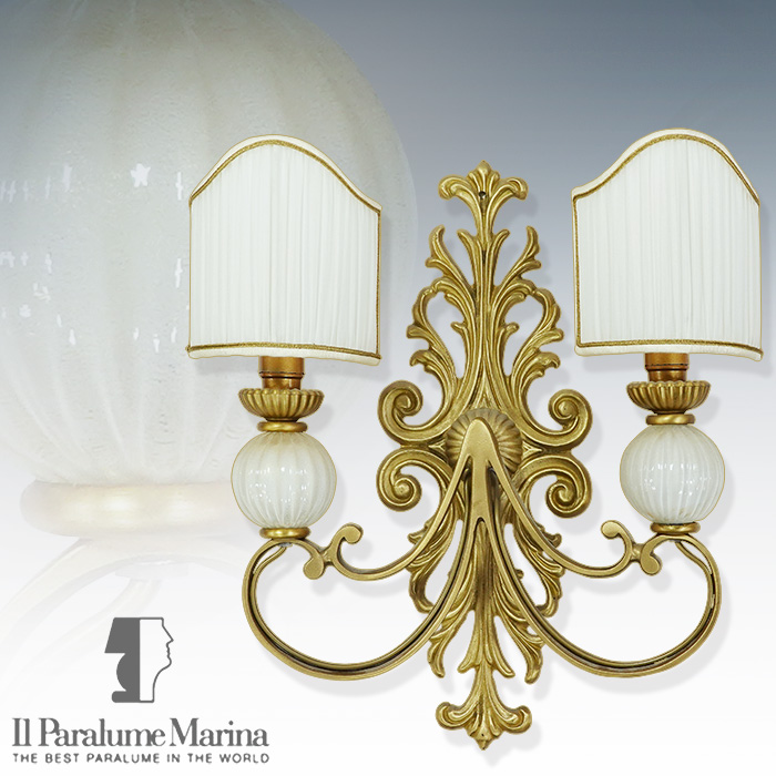 이태리 MARINA 마리나 브라스,무라노글라스 벽등