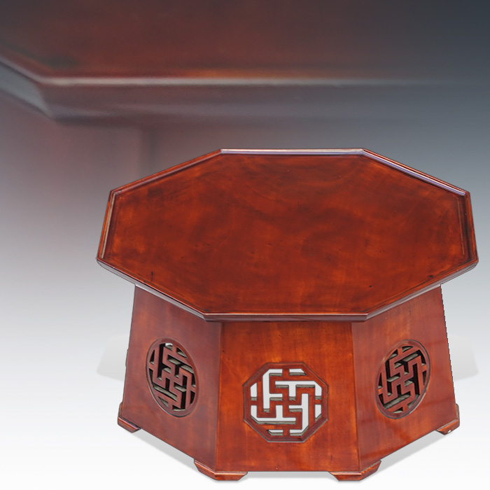 팔각 옷칠 찻상