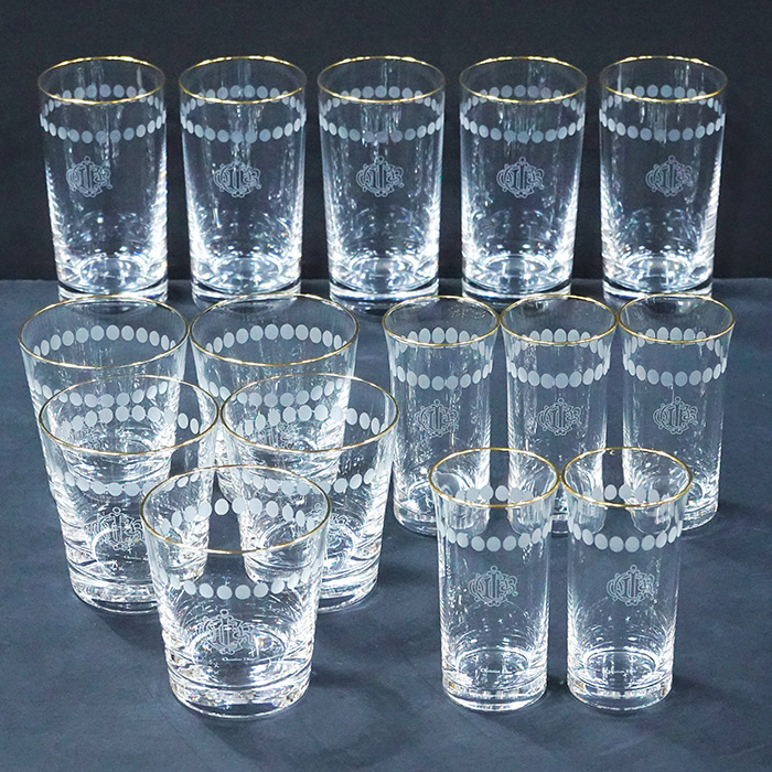 크리스찬 디올 워터 글라스 3종세트(15p)