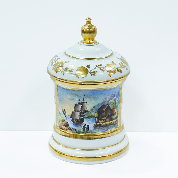 프랑스 핸드메이드 명화 뚜껑있는 베이스