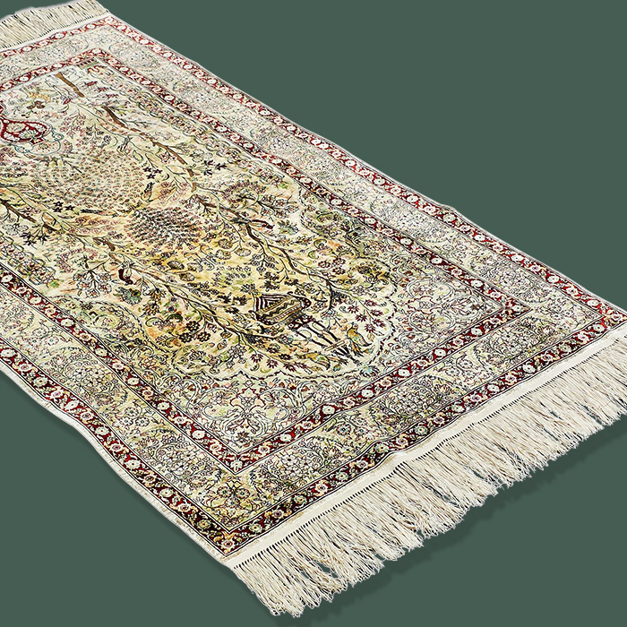 페르시아 실크 얇은 카페트(170x92cm)