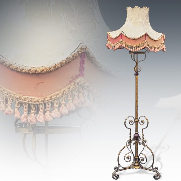 유로 엔틱 금장 철재 장스탠드