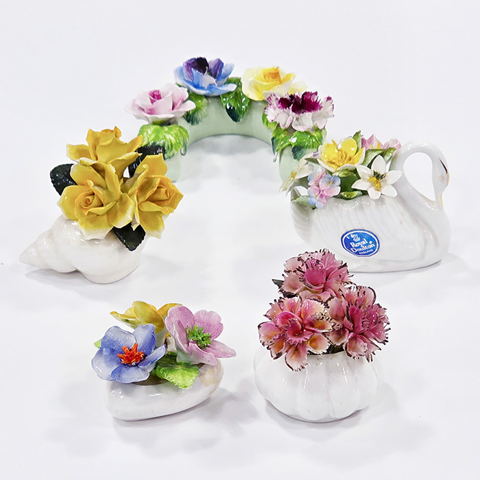 영국산 도자기 꽃포지세트(5EA)