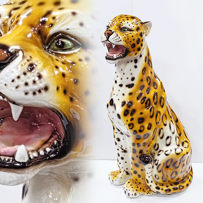 이태리산 인테리어 도자기 호랑이