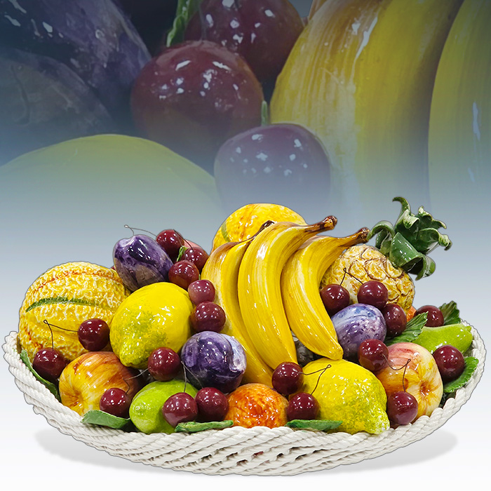 이태리산 과일바구니 도자기(라지)