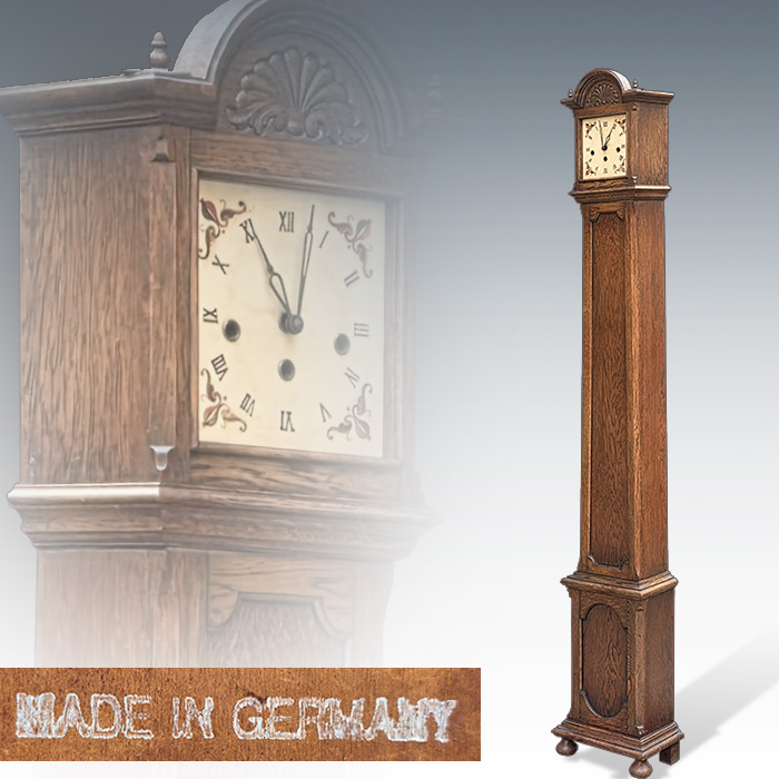 독일산 앤틱 오크 기계식 스탠드 시계