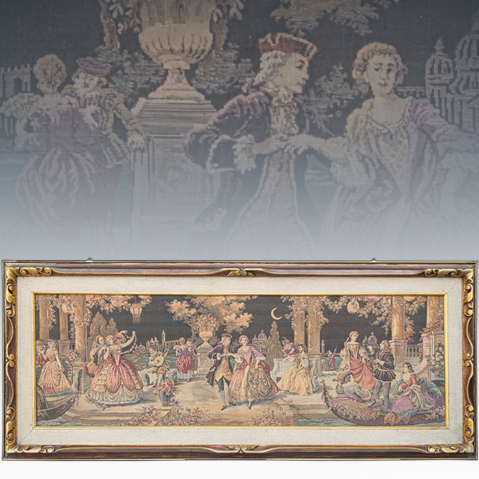 이태리 엔틱 낭만적인 댄스장면 타피스트리 액자(170cm)