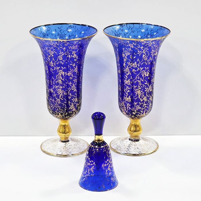 유로 골드글라스 화병 & 종세트