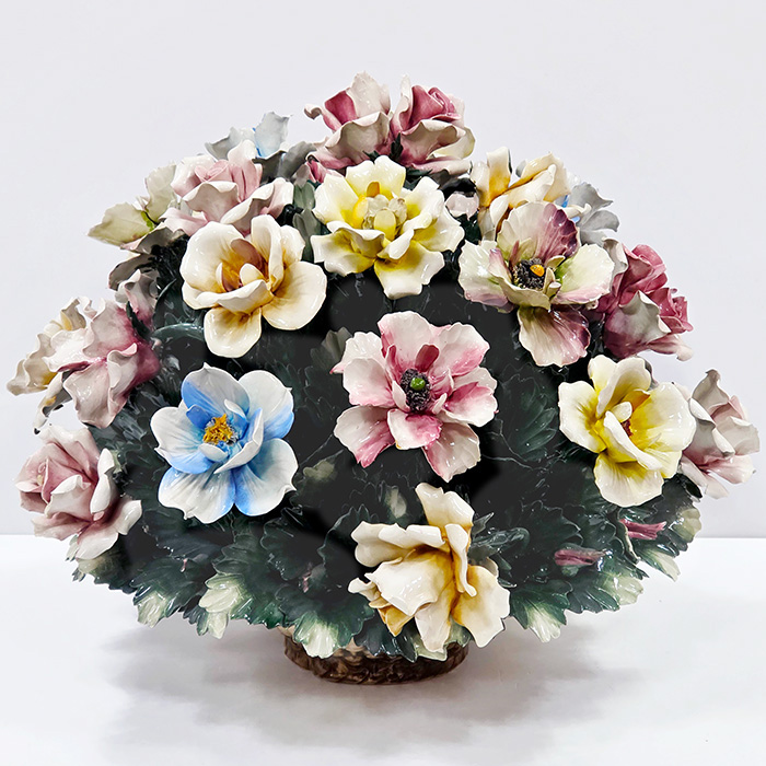 이태리산 카포디몬테 대형 장미꽃바구니