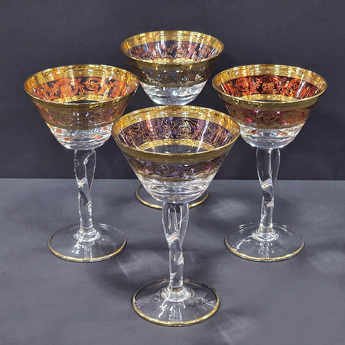 이태리 크리스탈 스텔라골드 칵테일잔세트