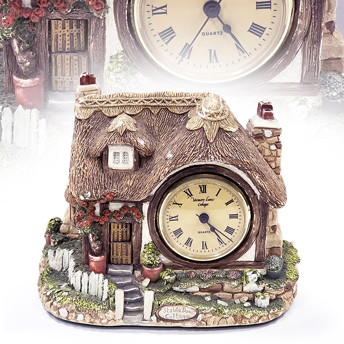 영국산 엔틱 메모리 레인 코티지 전자식시계