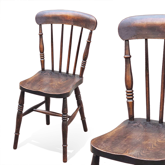 영국산 엔틱 빈티지 스틱백 체어