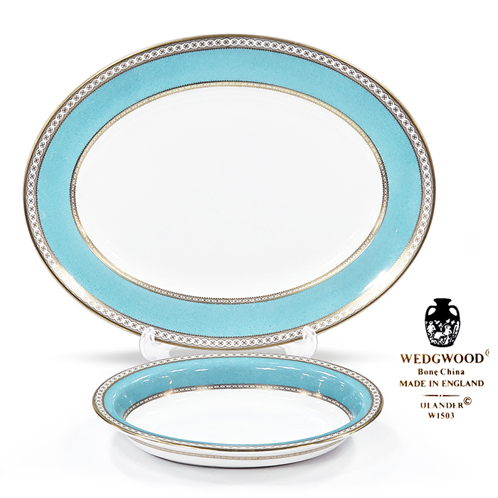 영국 웨지우드 울란다파우더 피오니 오발+오발디쉬볼세트