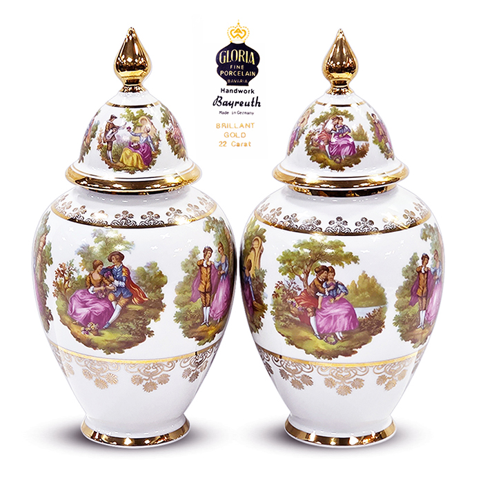 독일 글로리아 바이로이트 22캐럿골드 화병세트