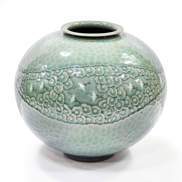 도예가 신상호 청자 작품(25cm)