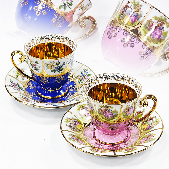 독일 DW 칼스바더 메뉴팩처 헤비골드 데미잔세트