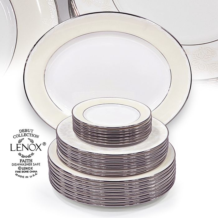 미국산 LENOX FAITH 레녹스 밀레니엄 플레이트세트