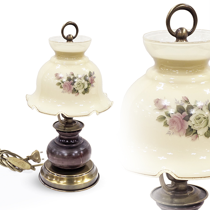 이태리산 유리공예 페인팅 황동 테이블램프