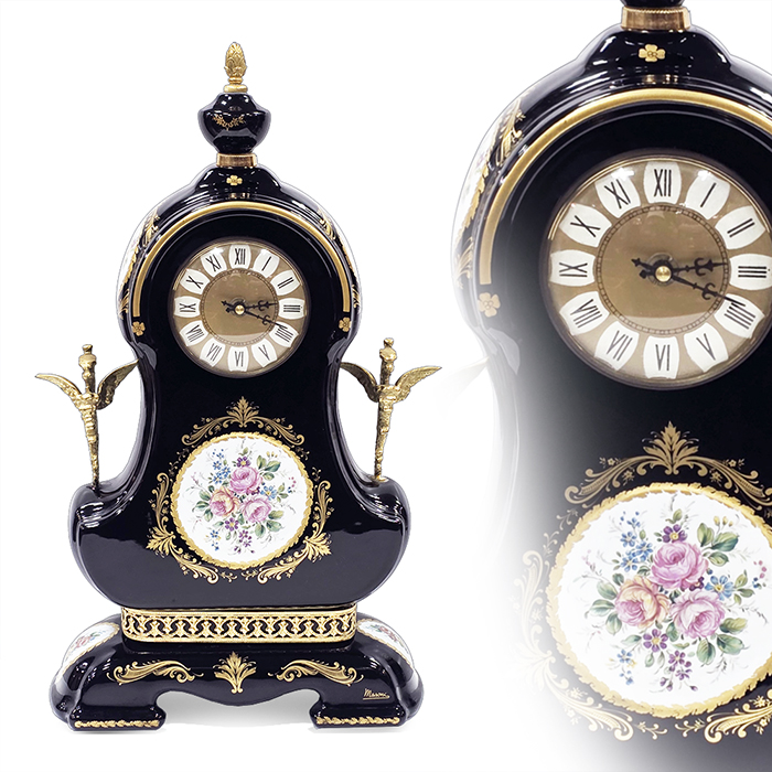 이태리 Mesoni 마소니 금장브라스 도자기 시계