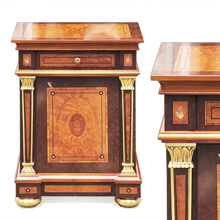 이태리산 마조라띠 금장 상감 협탁