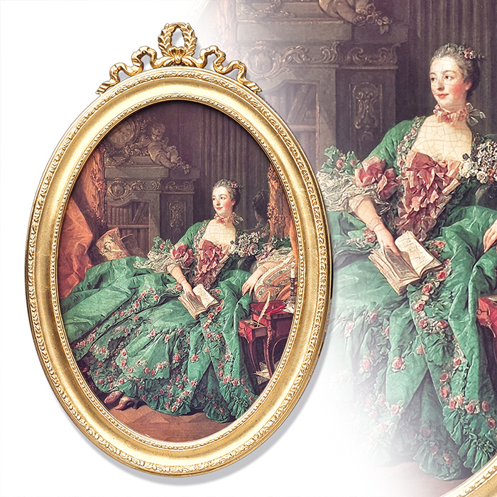 이태리산 centro arte 퐁파두르 백작부인 초상화 액자