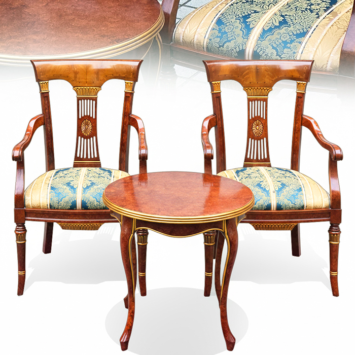 스페인 KOHER 코얼 부부체어+테이블세트