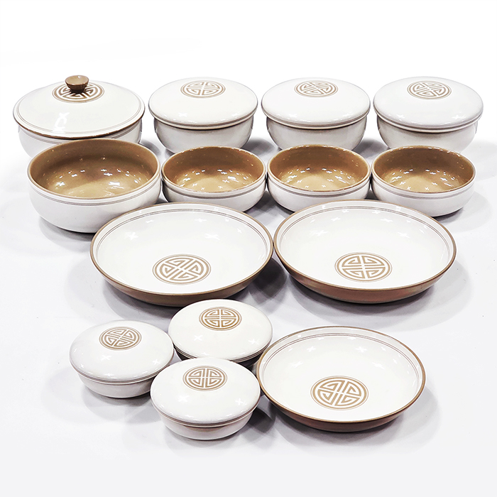 광주요 상감 수자문 그릇세트(14EA)