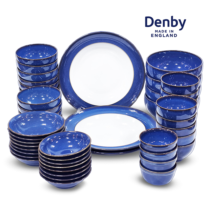 영국산 Denby 덴비 임페리얼 블루 그릇세트(50p)