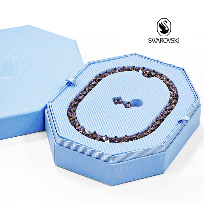 스와로브스키 피라미드 컷 매트릭스 목걸이