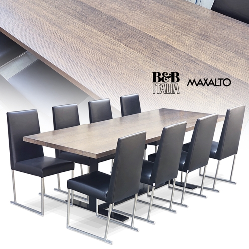 최고급 이태리 B&B 비앤비 막살토 가죽8인식탁