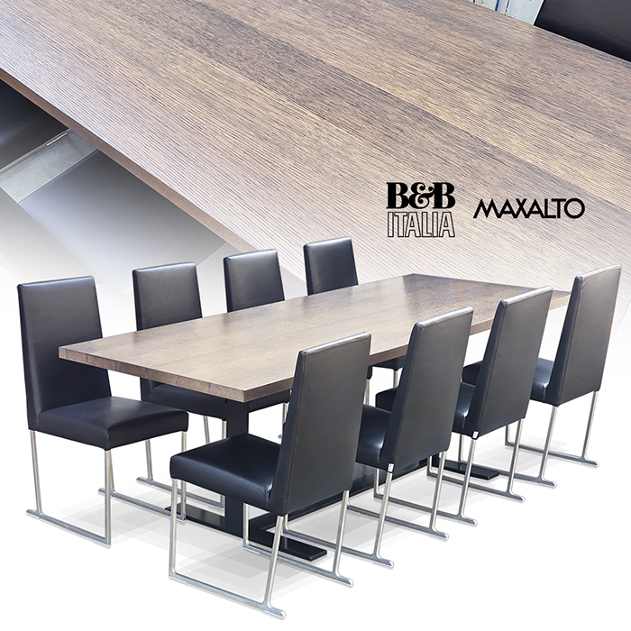 최고급 이태리 B&B 비앤비 막살토 가죽8인식탁