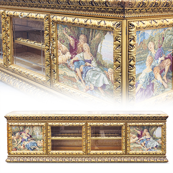 이태리 CORNICI 코르니치 대리석 타피스트리 거실장(조명)