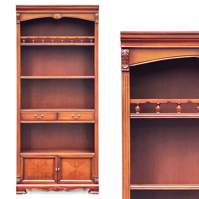 마호가니 원목 책장